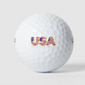 Balles De Golf États-Unis - États-Unis d'Amérique - Drapeau - Pat (Devant)