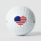 Balles De Golf États-Unis Heartflag tmtp5 gbcnt (Recto)