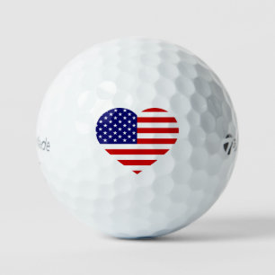 Balles De Golf États-Unis Heartflag tmtp5 gbcnt