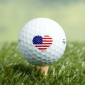 Balles De Golf États-Unis Heartflag tmtp5 gbcnt (T-shirt Insitu)