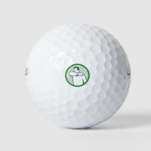 Balles De Golf Éternuement ou tousser dans l'icône du coude cercl