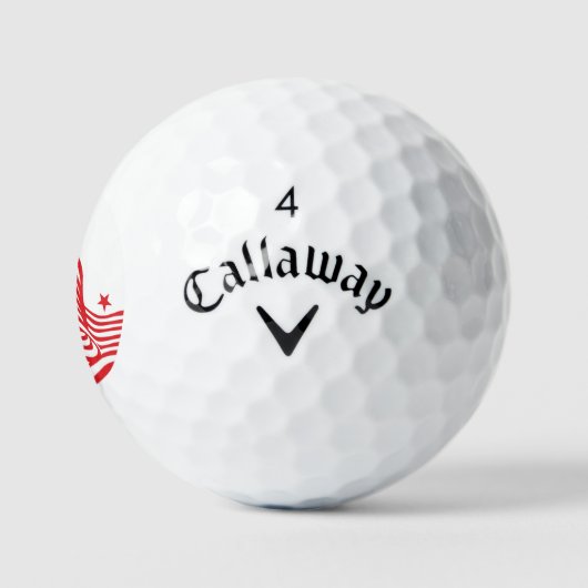 Balles De Golf Étoiles et bandes (Logo)