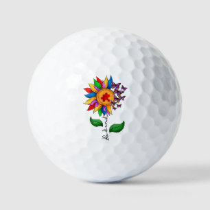 Balles De Golf Être un tournesol-Sensibilisation sur l'autisme