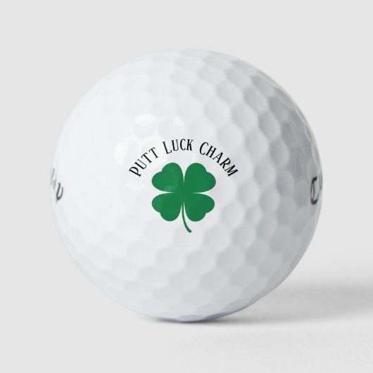 Balles De Golf Événements de la Saint-Patrick 'Putt Luck Charm' (Devant)