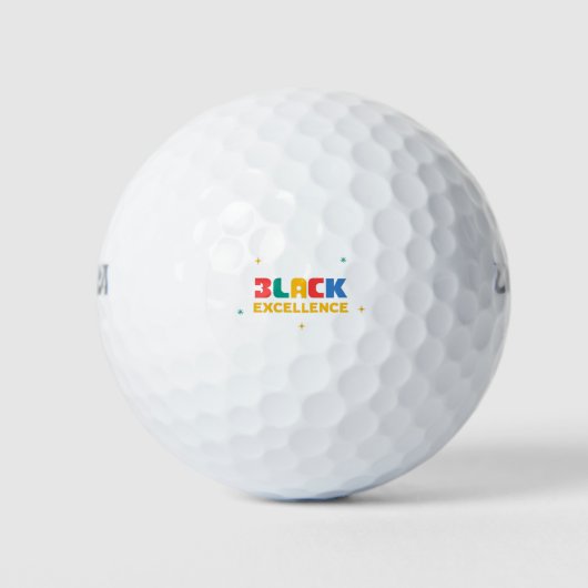 Balles De Golf Excellence noire (Devant)