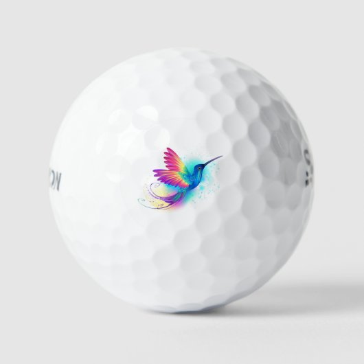 Balles De Golf Exotic Rainbow Hummingbird (Recto)