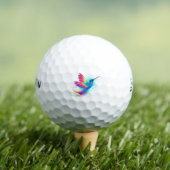 Balles De Golf Exotic Rainbow Hummingbird (T-shirt Insitu)