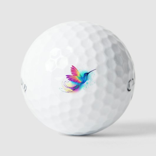 Balles De Golf Exotic Rainbow Hummingbird (Recto)