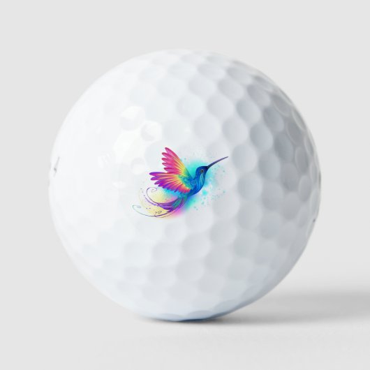 Balles De Golf Exotic Rainbow Hummingbird (Devant)