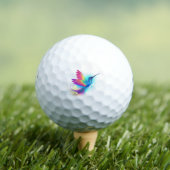 Balles De Golf Exotic Rainbow Hummingbird (T-shirt Insitu)
