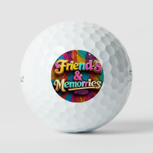 Balles De Golf "Expériences inoubliables" (Recto)