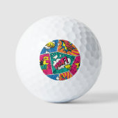 Balles de Golf Explosion de Bande Dessinée Rétro P (Recto)