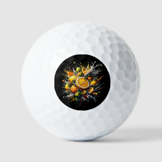 Balles De Golf Explosion de Citrus (Recto)