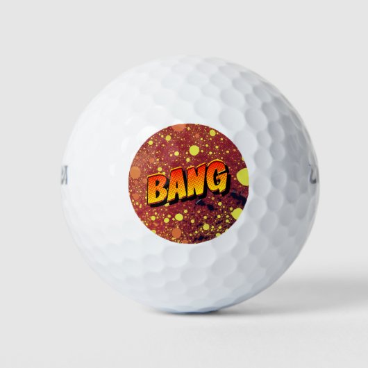 Balles De Golf Explosion de la bande dessinée Pop Art : Big Bang (Devant)