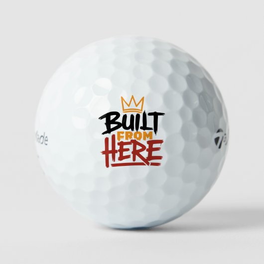 Balles De Golf Expression de fierté et d'authenticité construite (Recto)