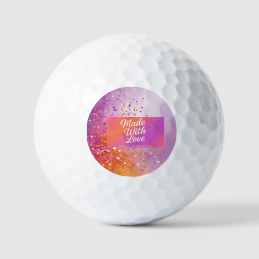 Balles De Golf Fabriqué Avec Love Golf Ball (Recto)