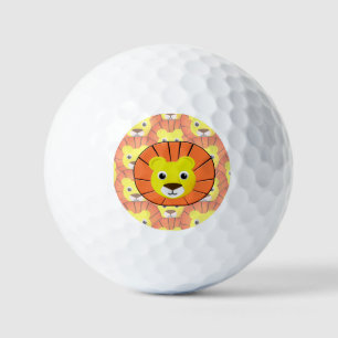 Balles De Golf Face de lion mignonne sur tout le Motif d'impressi