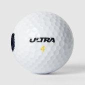 Balles De Golf Face de lion noire (Logo)