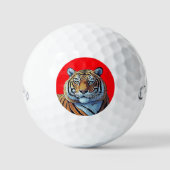 BALLES DE GOLF FACE DU TIGER (Recto)