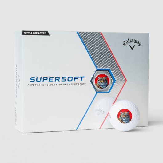 BALLES DE GOLF FACE DU TIGER (Conditionnement)
