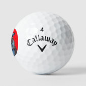 BALLES DE GOLF FACE DU TIGER (Logo)