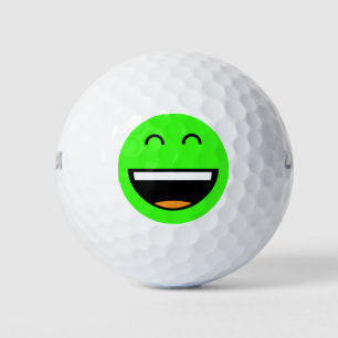Balles De Golf Facile À Trouver Émoji Vert Lumineux
