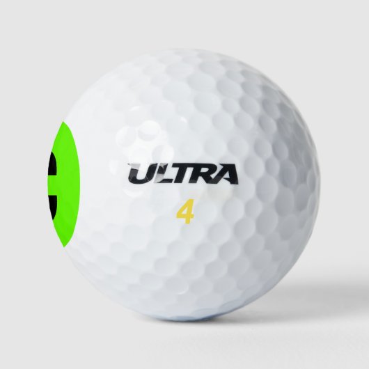 Balles De Golf Facile De Trouver Des Golfeurs Vert Lumineux Monog (Logo)