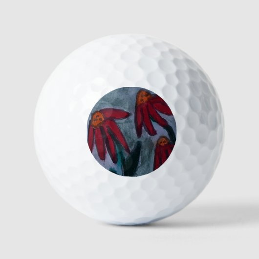 Balles De Golf Faisées rouges (Recto)