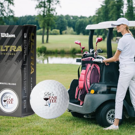 Balles De Golf Faisons PAR TEE Golf Balls