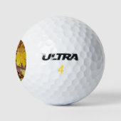 Balles De Golf Fallen Maple Feuille Jaune Automne Nature (Logo)