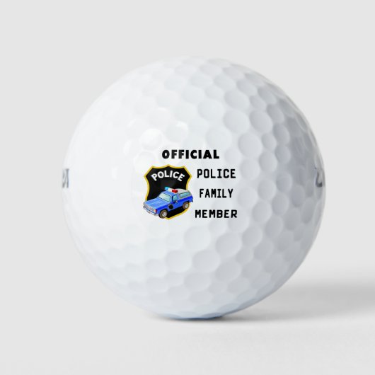 Balles De Golf Famille de police officielle (Devant)