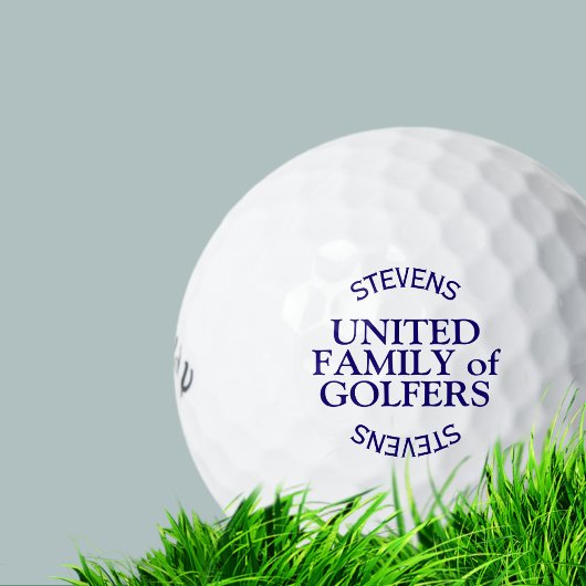 BALLES DE GOLF FAMILLE UNIE DE GOLFERS