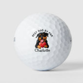Balles De Golf Fathers Day  Rottweiler Puppy  (Devant)