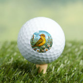 Balles De Golf Fauvette de Blyth colorée (T-shirt Insitu)