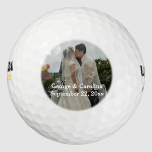 Balles De Golf Faveur de mariage photo personnalisée