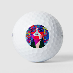 Balles De Golf Femme Abstraite