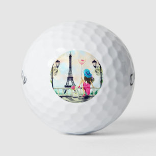 Balles De Golf Femme Dans Partis Golf Balls Tour Eiffel Cadeau