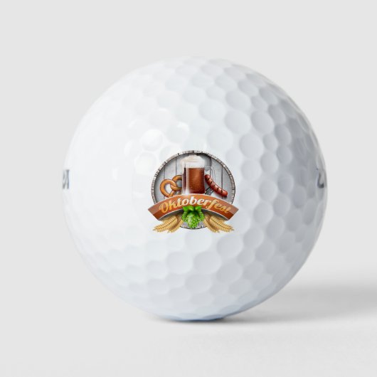 Balles De Golf fête de la bière heureuse (Devant)
