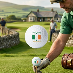Balles De Golf Fête de la Saint-Patrick Drapeau de l'Irlande Nom