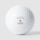 Balles De Golf Fête de mariage sur mesure Anniversaire favorise G (Recto)