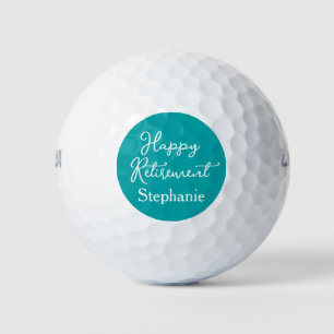 Balles De Golf Fête de retraite élégante sarcelle
