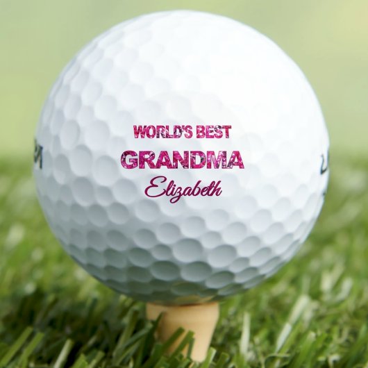 Balles De Golf Fête des mères Monde meilleur grand-mère Personnal