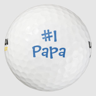 Balles De Golf fête des pères #1 Papa (Numéro Un Papa)