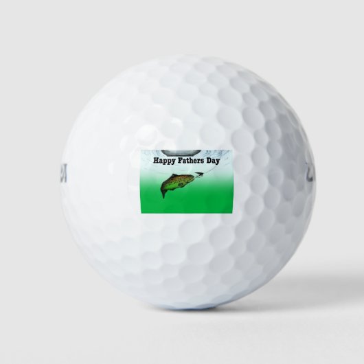 Balles De Golf Fête des pères de pêche (Devant)