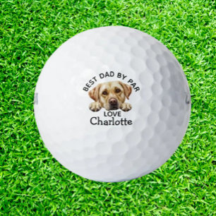 Balles De Golf Fête des pères Golden Labrador Puppy