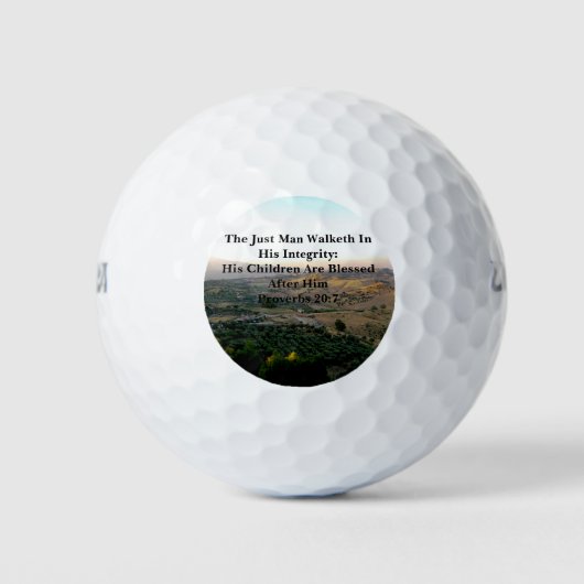 Balles De Golf Fête des pères Italie et Scripture Golf Balls (Devant)