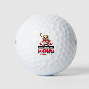 Balles De Golf Fête du Canada