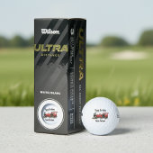 Balles De Golf Fête du chemin de fer Crimson Custom Red Train Ann