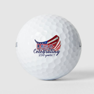 Balles De Golf fêter les 250 ans d'indépendance des États-Unis av