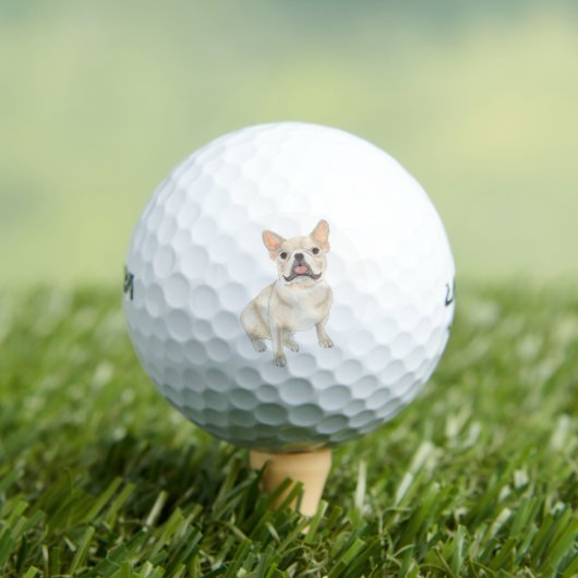 Balles De Golf Feu Tan Frenchie French Bulldog (T-shirt Insitu)